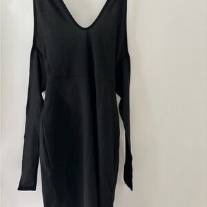 PrettyLittleThing Black Long Sleeve Dress